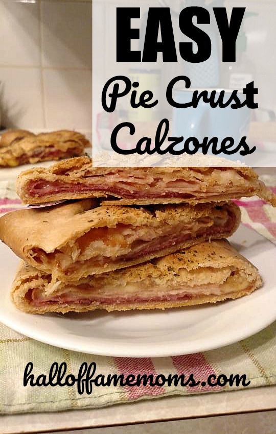 How to make easy pie crust calzones. Lunch, party food, snacks.