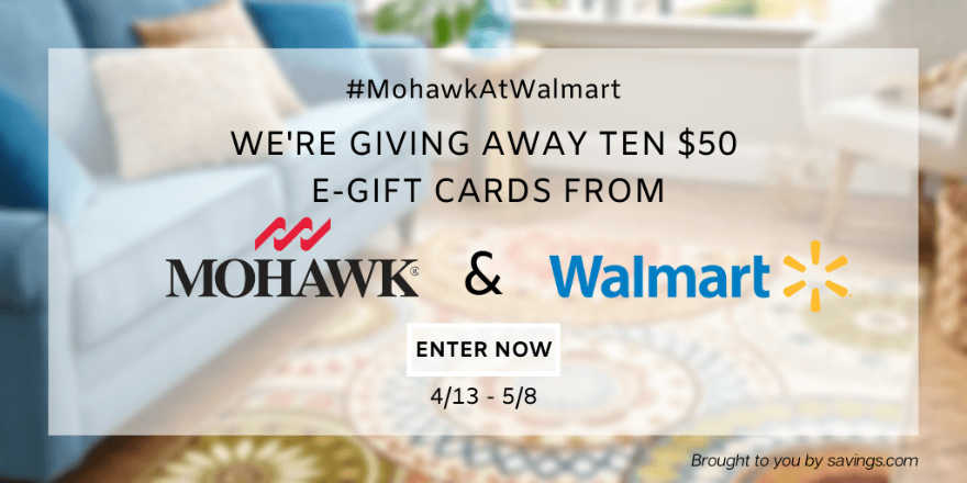 fifty dollar value giveaway #MohawkAtWalmart 